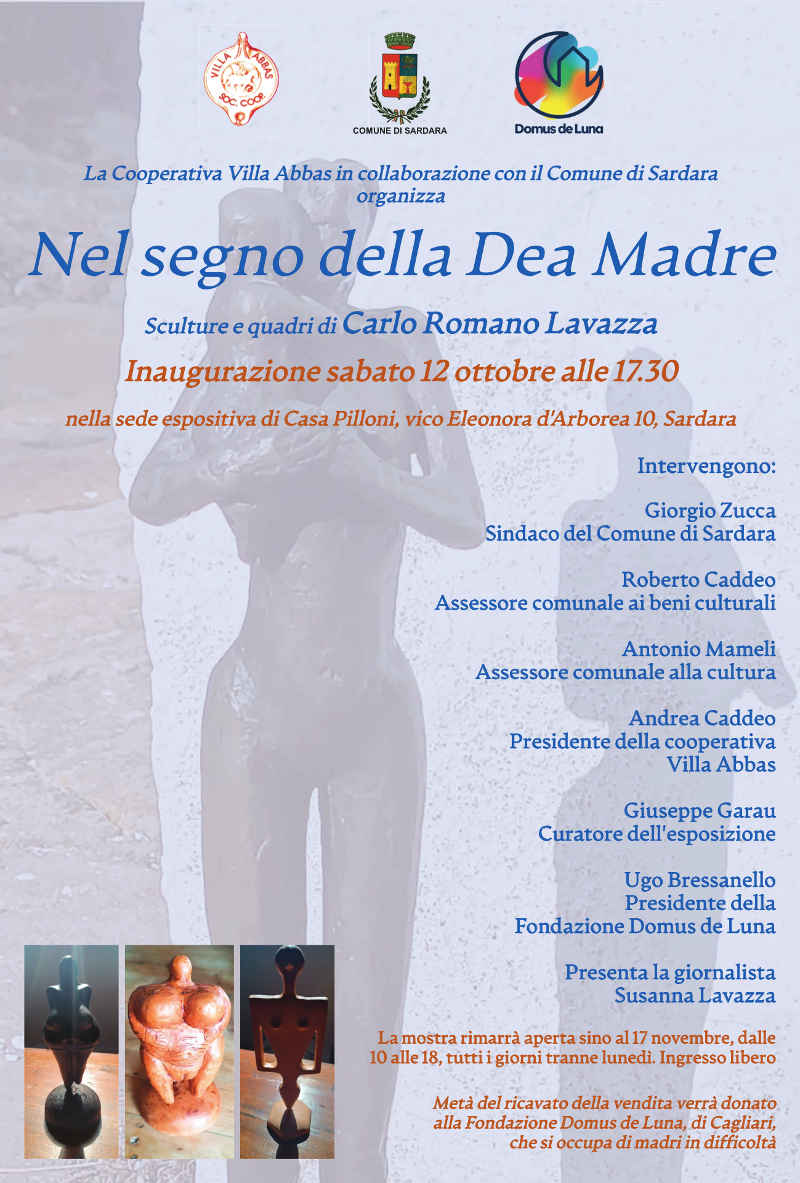 Mostra Dea Madre Sardara, locandina